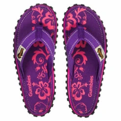 Gumbies GUMBIES Purple Hibis. -Berühmter Schuhladen 315922004 3iIGclg2CQSccm